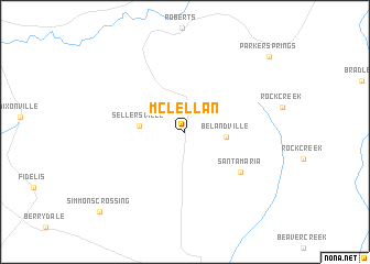 map of McLellan