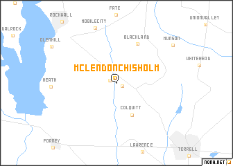 map of McLendon-Chisholm