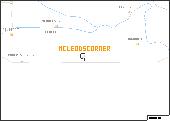 map of McLeods Corner