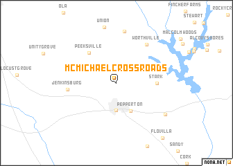 map of McMichael Crossroads