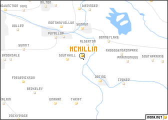 map of McMillin