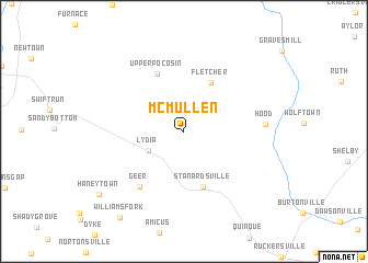 map of McMullen