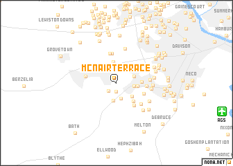 map of McNair Terrace