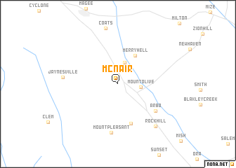 map of McNair
