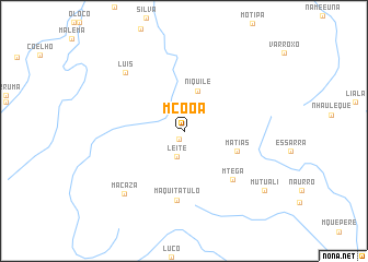 map of Mcoôa