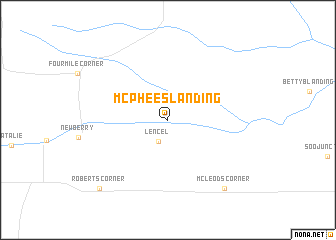 map of McPhees Landing