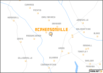 map of McPhersonville