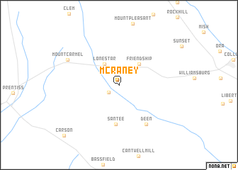 map of McRaney