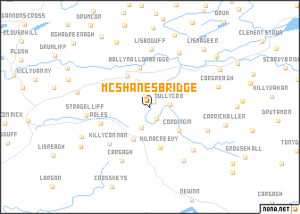 map of McShaneʼs Bridge