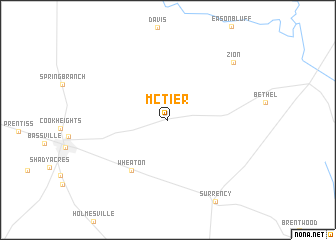 map of McTier