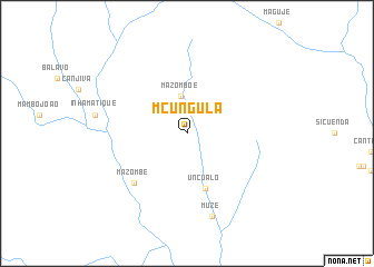 map of Mcungula