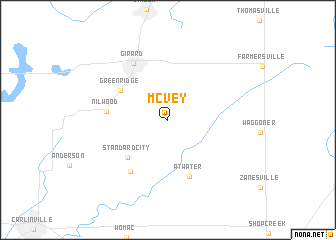 map of McVey