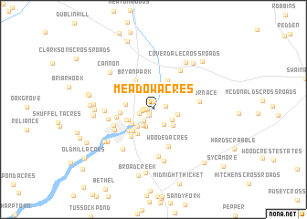 map of Meadow Acres