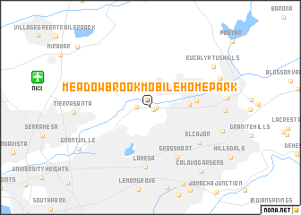 map of Meadowbrook Mobile Home Park