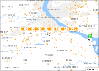 map of Meadowbrook Mobile Home Park