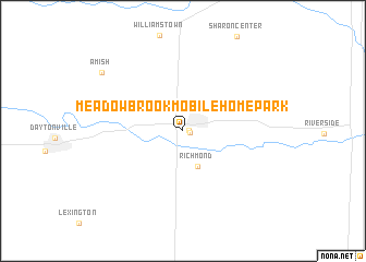 map of Meadow Brook Mobile Home Park