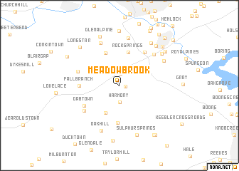 map of Meadowbrook