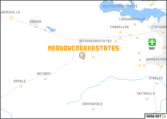 map of Meadow Creek Estates