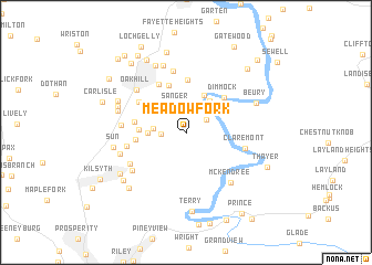 map of Meadow Fork