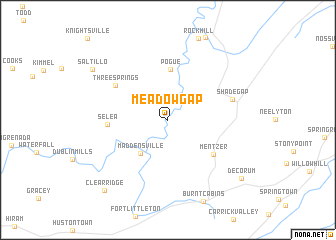 map of Meadow Gap