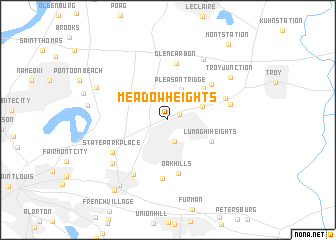 map of Meadow Heights