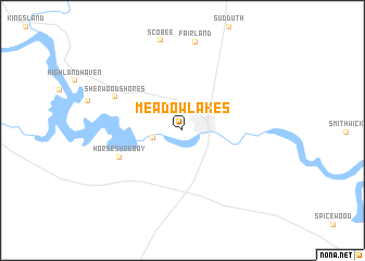 map of Meadowlakes