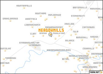 map of Meadow Mills