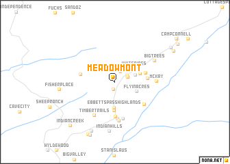 map of Meadowmont