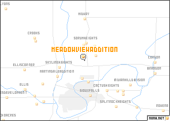 map of Meadow View Addition