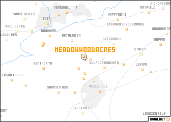 map of Meadow Wood Acres