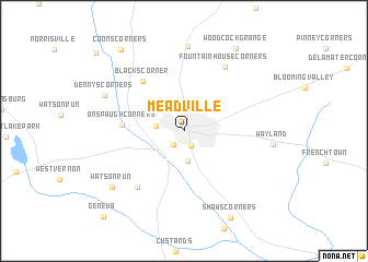 map of Meadville