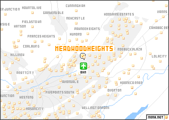 map of Meadwood Heights