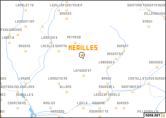 map of Méailles