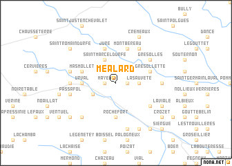 map of Méalard