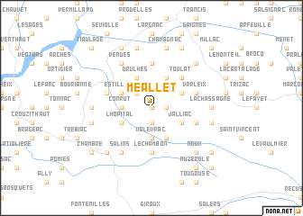 map of Méallet