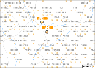 map of Meama