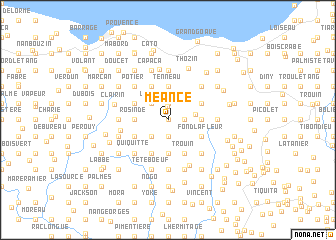 map of Méance