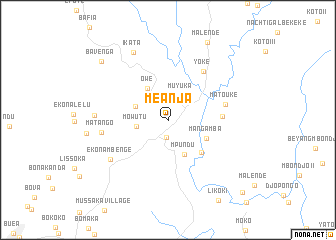 map of Meanja