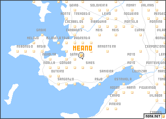 map of Meaño