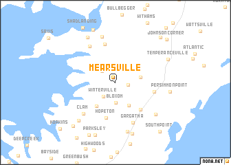 map of Mearsville