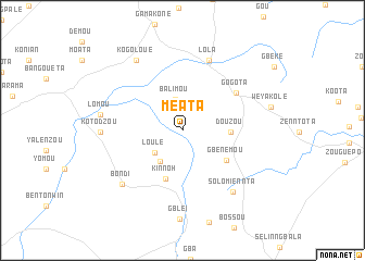 map of Méata
