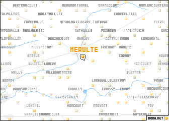 map of Méaulte