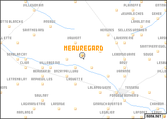 map of Meauregard