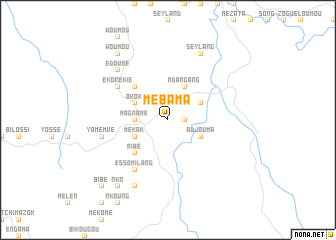 map of Mébama