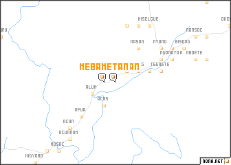 map of Mebametan