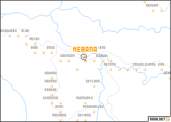 map of Mébana