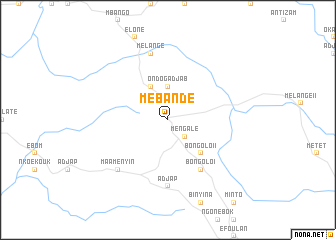 map of Mébandé