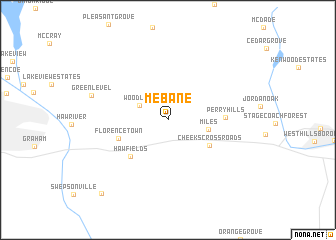 map of Mebane