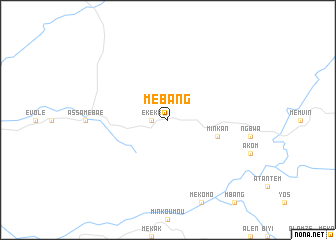 map of Mébang