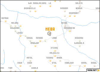 map of Méba